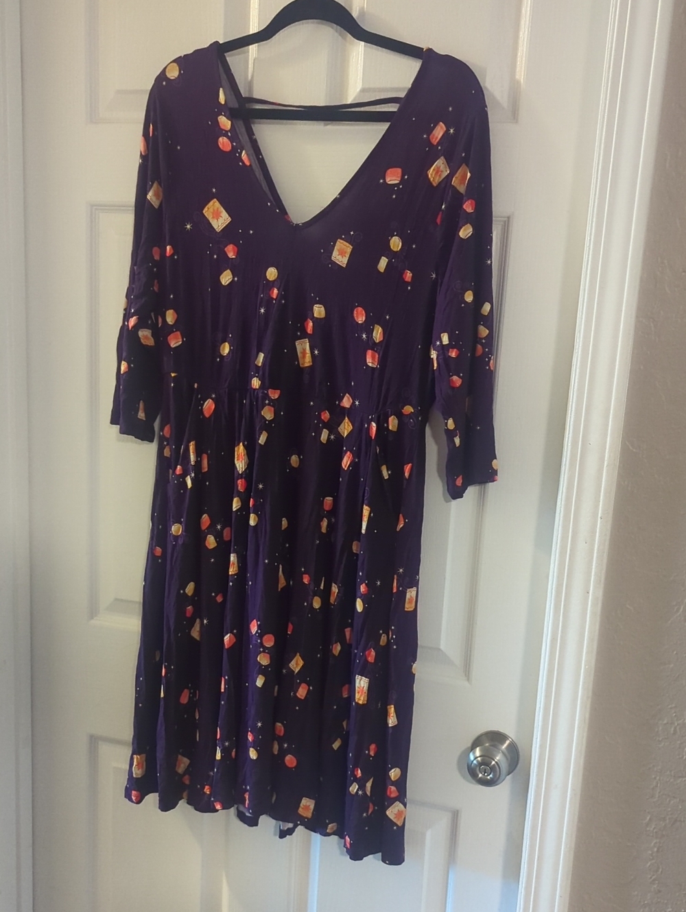 Torrid V-Neck Purple Disney Tangled Dress